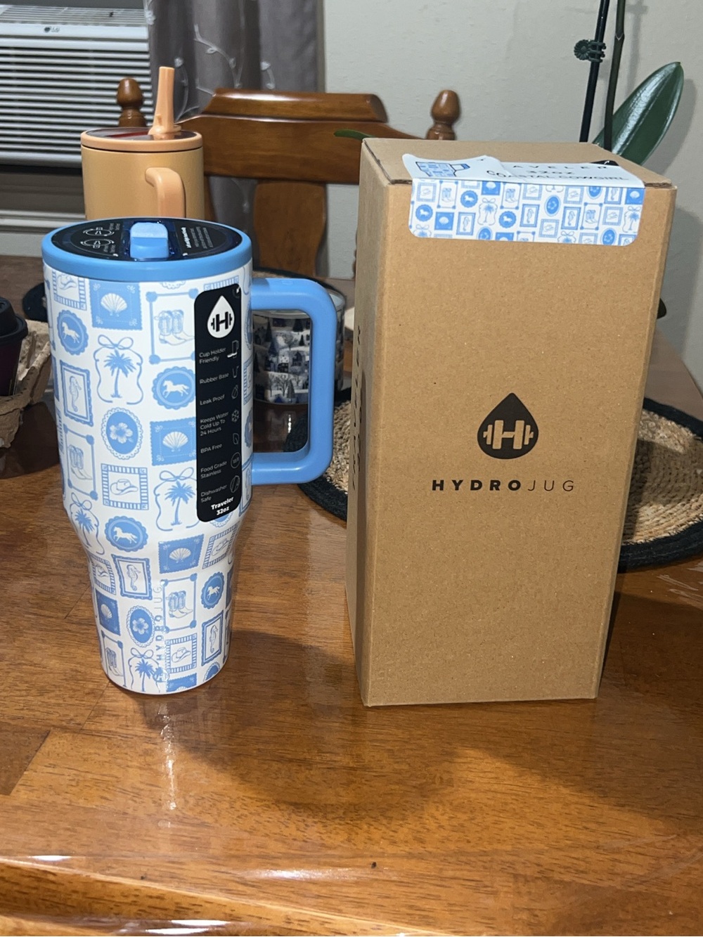 NWT! HydroJug x Witney Carson 32oz Traveler - Coastal Cowgirl 💙🦋